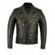 Men’s Classic Black Leather Biker Jacket