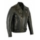 Men’s Classic Black Leather Biker Jacket