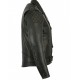 Men’s Classic Black Leather Biker Jacket