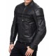Men’s Black Quilted Leather Biker Jacket
