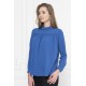 For You Moda Women's Front Smocking Detailed Saks Blouse