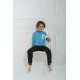 For You Kids 4-Piece Octopus Pattern Blue Black Pajamas Set