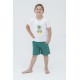 For You Kids Pineapple Pattern Green Pajamas Set of 4