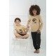 For You Kids 4-Piece Lion Pattern Brown Pajamas Set