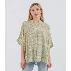 Women’s V Neck Loose Casual Top  MonomoiFashion