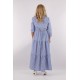 Plus V-Ausschnitt A-Linien-Long dress