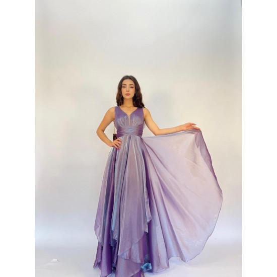 Purple Sleeveless Bridal Dresses