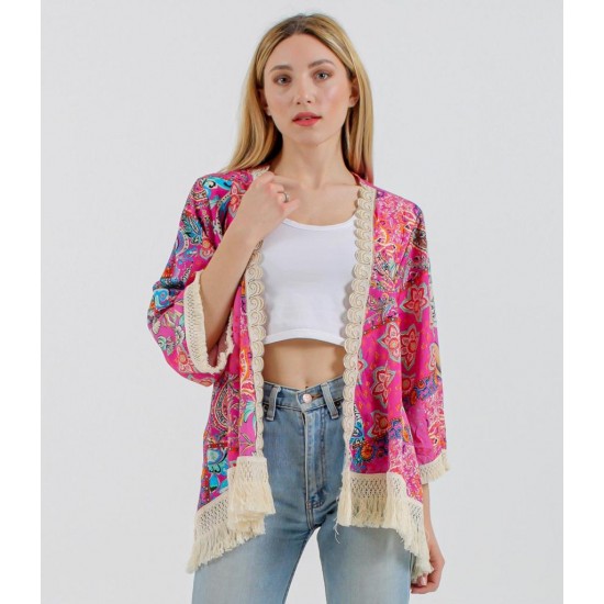 Women’s V Neck Loose Casual Pink Tops online | MonomoiFashion