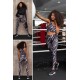 For You Fit 3 Pcs Colorful Marble Pattern Activewear Set