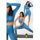 For You Fit 4 Snake Pattern Blue Activewear Set