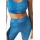 For You Fit 4 Snake Pattern Blue Activewear Set