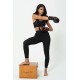 For You Fit 3-Piece Black Activewear Set