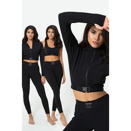 For You Fit 3-Piece Black Activewear Set