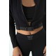 For You Fit 3-Piece Black Activewear Set