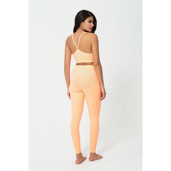For You Fit 2 Rib Knitted Orange Activewear Set