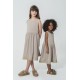 For You Kids Organic Hem Ruched Stone Dress