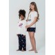 For You Kids 4-Star World Pattern Pajamas Set