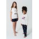 For You Kids 4-Star World Pattern Pajamas Set