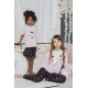 For You Kids 4-Star Cat Pattern Pajamas Set