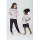 For You Kids 4-Star Cat Pattern Pajamas Set