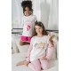 For You Kids 4 Piece Mermaid Squat Pattern Pajamas Set