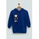 For You Kids Girl Sax Sweatshirt with Teddy Bear Tunic