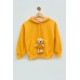 For You Kids Baby Girl Yellow Sweatshirt with Teddy Bear