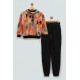 For You Kids Girl Patterned Tracksuit Set