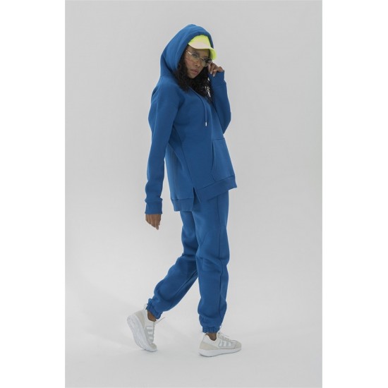 For You Moda Women's Hooded Epaulette Tracksuit Set
