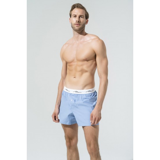For You Man Triple Gray Black Blue Woven Boxer