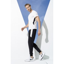 For You Man 2 Side Stripe T-shirt White Jogger Set