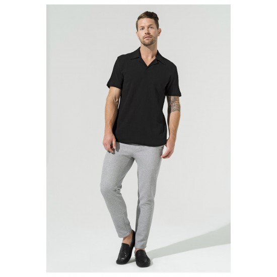 For You Man Organic Mini Pat Black Shirt