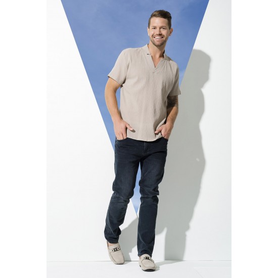 For You Man Organic Star Collar Stone Shirt