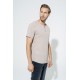 For You Man Organic 3 Button Short Sleeve Stone Shirt