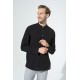 For You Man Organic Pocket Collar Long Sleeve Black Shirt