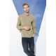 For You Man Organic Pocket Collar Long Sleeve Khaki Shirt