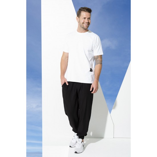 For You Man 2-pack Short Cotton T-shirt with Label Black and White Suit