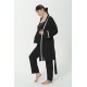 For You Mama 5-Piece Organic Black Pajama Set with Robe