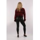 WOMAN Crew Neck Maroon Line Jersey