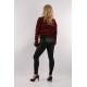 WOMAN Crew Neck Maroon Line Jersey