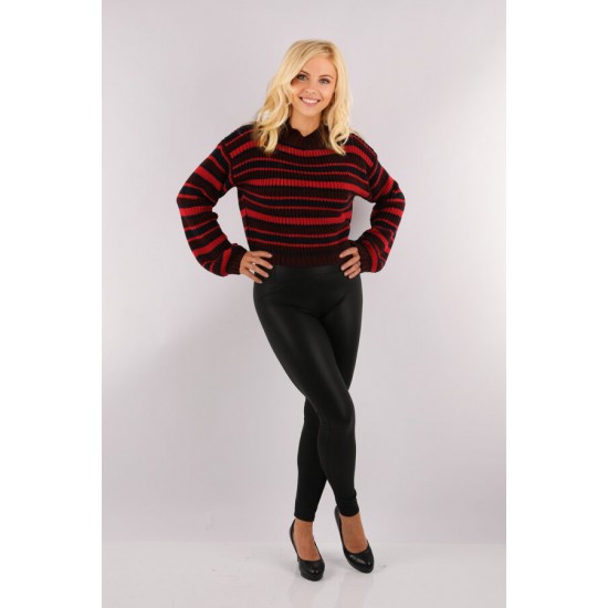 WOMAN Crew Neck Maroon Line Jersey