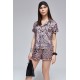 For You Fashion Women's Pajamas Set of 5 Brown Leopard Pattern Shorts Set