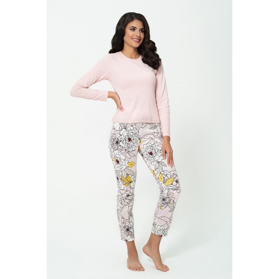 For You Loungewear 2-pack Floral Pattern Pink Set