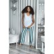 For You Sleepwear 2 Pack Striped Viscose Blue Singlet Pajamas Set