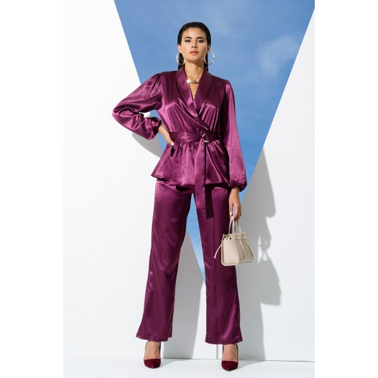 For You In&Out 2 Pieces Purple Pajamas Set, Both Inside and Out