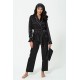 For You In&Out 8 Pieces Black Pajamas Set, Both Inside and Out