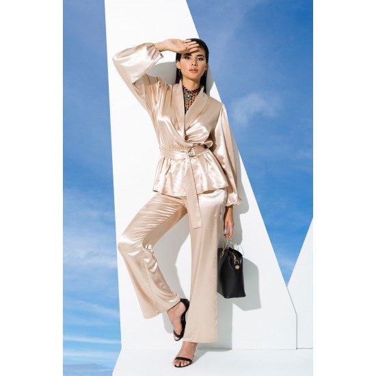 For You In&Out 2-Piece Stone Pajamas Set, Both Inside and Outside